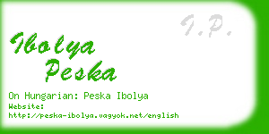 ibolya peska business card